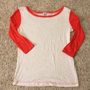 J. Crew women’s baseball tee